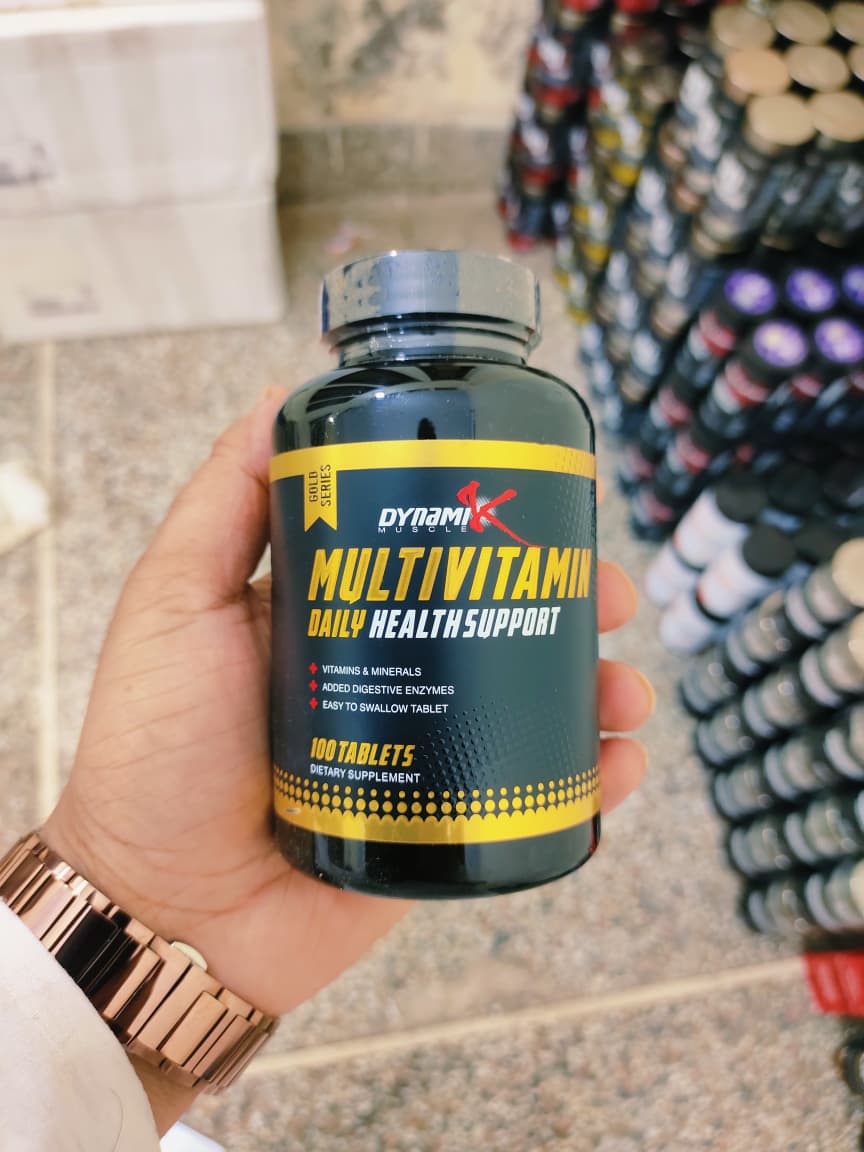 Dynamik Muscle Multivitamin – Daily Health Support Supplement (100 Tablets)
