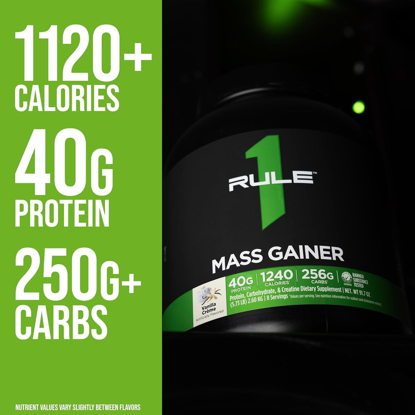 Rule 1 Mass Gainer - High-Calorie Weight Gain Formula